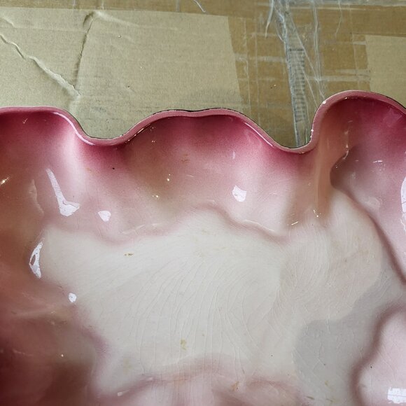 Vintage MCM California Potteries Free-Form Serving Dish 1950’s GUC "BIN E" - Picture 2 of 7